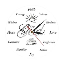 Reloj De Pared Creative Keep God In The Center 30 Cm Antideslizante - Venta Internacional.