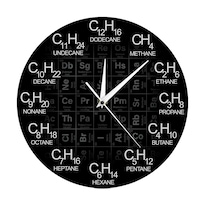 Reloj De Pared Con Diseño Creativo De Fórmula Química 30 X 30 Cm - Venta Internacional.