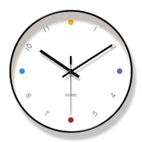Reloj De Pared Moderno Minimalista De Plástico De Cuarzo Silencioso De 30 Cm - Venta Internacional.
