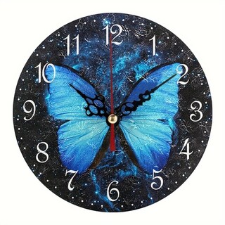 Foto 1 | Foto 1 | Reloj De Pared Creative Butterfly Que No Hace Tictac Y Silencioso 30 Cm - Venta Internacional.
