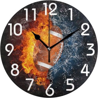 Foto 1 | Foto 1 | Reloj De Pared Creative Sports De 12 Pulgadas Que No Hace Tictac Con Balón - Venta Internacional.