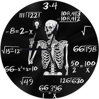 Foto 1 | Foto 1 | Reloj De Pared Creative Skeleton Math Design 30 Cm - Venta Internacional.