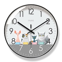 Reloj De Pared Cute Animal Friends Silencioso No Hace Tictac 30 Cm - Venta Internacional.