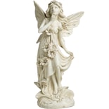 Estatua Vintage De Hada Con Forma De Ángel 26 5 Cm De Resina Con Luz Led - Venta Internacional.