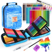 Juego De Lápices De Colores De Acuarela 59 Piezas Calidad Artística De Primera Calidad - Venta Internacional.