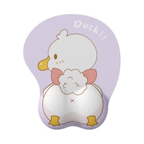 Alfombrilla De Ratón Con Bonito Diseño 3d De Silicona Con Forma De Pato - Venta Internacional.