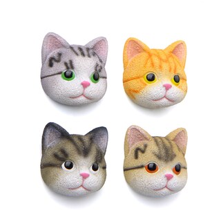 Foto 3 | Foto 3 | Imánes De Nevera Con Bonita Cabeza De Gato 3d De Resina Estilo Japonés Realista - Venta Internacional.