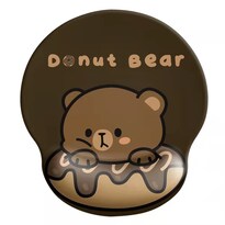 Alfombrilla De Ratón Para Reposamuñecas Con Forma De Oso Donut Gel De Silicona 3d Soft - Venta Internacional.