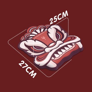 Foto 2 | Foto 2 | Alfombrilla De Ratón De Silicona De Estilo Chino Con Cabeza De León Con Soporte Para La Muñeca - Venta Internacional.