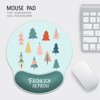 Foto 2 | Foto 2 | Alfombrilla De Ratón Con Forma De Árbol De Navidad Con Soporte Para La Muñeca 25 X 25 Cm Silicona - Venta Internacional.