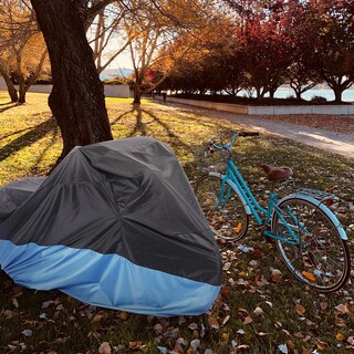 Foto 6 | Foto 6 | Funda Para Triciclo Akiiger Impermeable 230 Cm Azul Con Orificio De Cierre - Venta Internacional.