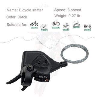 Foto 2 | Foto 2 | Palanca De Cambio De Marchas Para Bicicleta Thalous Palanca De Cambios Izquierda De 3 Velocidades - Venta Internacional.