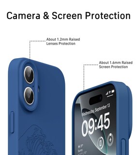 Foto 3 | Foto 3 | Funda De Silicona Fewgey Para Iphone 16 Diseño De Ondas Magnéticas - Venta Internacional.