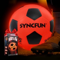 Balón De Fútbol Syncfun Light Up Glow Red Led Para Niños - Venta Internacional.
