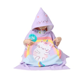 Foto 4 | Foto 4 | Poncho Con Capucha Towel Athaelay Para Niños 70 X 150 Cm Microfibra Suave - Venta Internacional.
