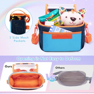 Foto 3 | Foto 3 | Cesta De Bicicleta Para Niños Graoso Azul 20 X 10 X 15 Cm Resistente Al Agua - Venta Internacional.