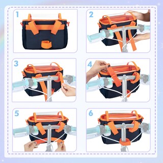 Foto 4 | Foto 4 | Cesta De Bicicleta Para Niños Graoso Azul 20 X 10 X 15 Cm Resistente Al Agua - Venta Internacional.