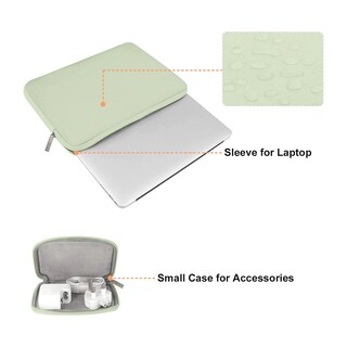 Foto 2 | Foto 2 | Funda Mosiso Para Portátil Con Funda De Neopreno De 13 Pulgadas Color Verde Salvia - Venta Internacional.