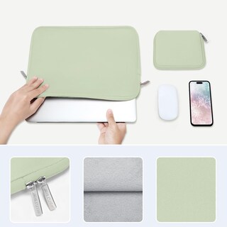 Foto 4 | Foto 4 | Funda Mosiso Para Portátil Con Funda De Neopreno De 13 Pulgadas Color Verde Salvia - Venta Internacional.