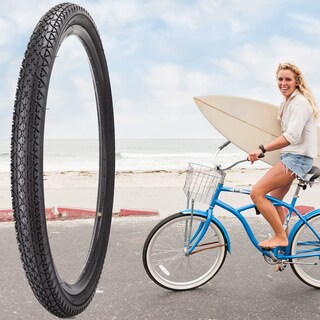 Foto 7 | Foto 7 | Neumático De Bicicleta Simeiqi Plegable Cruiser De 26 X 2.125 Pulgadas Negro - Venta Internacional.