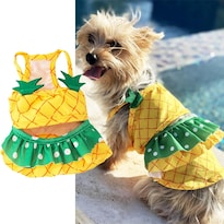 Traje De Baño Para Perros Imdoubledou Pineapple Bikini Small Amarillo - Venta Internacional.