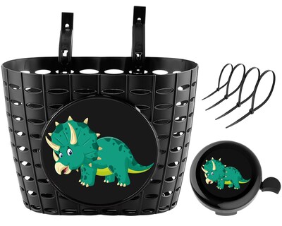 Foto 1 | Foto 1 | Cesta Para Bicicleta Yeloyolker Dinosaur Bell Kids 20 X 14 X 15 Cm - Venta Internacional.