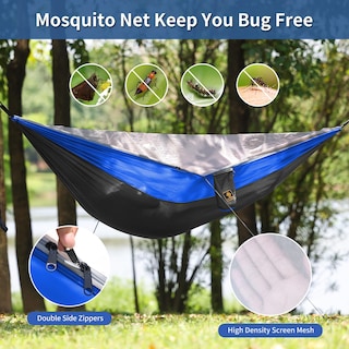 Foto 3 | Foto 3 | Hamaca De Camping Qevooon Con Mosquitera Y Correas De 3 M - Venta Internacional.