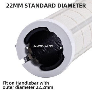 Foto 3 | Foto 3 | Empuñaduras De Manillar Rockbros Double Lock 22 Mm Antideslizantes Blancas - Venta Internacional.