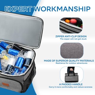 Foto 4 | Foto 4 | Bolsa Blanda Portátil Cooler Vihicamp Con Aislamiento Para 60 Latas - Venta Internacional.