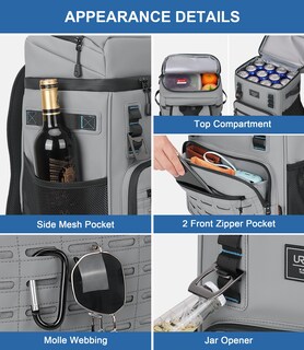 Foto 5 | Foto 5 | Mochila Térmica Urtala 25 L A Prueba De Fugas Impermeable Verde - Venta Internacional.