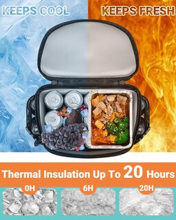 Foto 2 | Foto 2 | Mochila Aislante A Prueba De Fugas Cooler Tuwubi Para 30 Latas Gris - Venta Internacional.