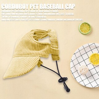 Foto 2 | Foto 2 | Gorra De Béisbol Symphonyw Para Perros Pequeña Amarilla Ajustable - Venta Internacional.