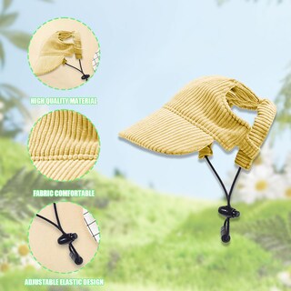 Foto 3 | Foto 3 | Gorra De Béisbol Symphonyw Para Perros Pequeña Amarilla Ajustable - Venta Internacional.