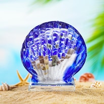 Adorno De Cristal Con Forma De Concha Qfkris 11 5 Cm Decoración Costera - Venta Internacional.