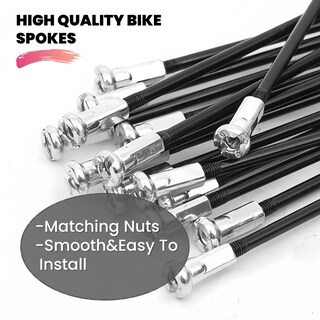 Foto 4 | Foto 4 | Radios Para Bicicleta Goucrro 12 G 2 5 Mm Acero 193 Mm 20 Unidades Color Negro - Venta Internacional.