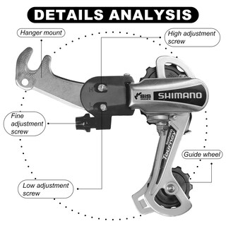Foto 3 | Foto 3 | Soporte De Suspensión Rd-ty21b Para Desviador Trasero De Bicicleta De 6/7 Velocidades - Venta Internacional.