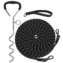 Correa Para Perro Mihachi De 15 M Reflectante Con Estaca De Anclaje De 40 Cm - Venta Internacional.