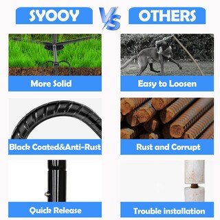 Foto 5 | Foto 5 | Juguete Para Perros Syooy Outdoor Con Mástil De 75 A 110 Cm Cuerdas De 40 Cm Y Campana - Venta Internacional.