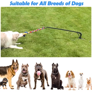 Foto 6 | Foto 6 | Juguete Para Perros Syooy Outdoor Con Mástil De 75 A 110 Cm Cuerdas De 40 Cm Y Campana - Venta Internacional.