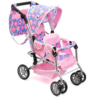 Foto 1 | Foto 1 | Baby Doll Double Stroller Dolls To Play Con Ruedas Giratorias De 27 Pulgadas - Venta Internacional.