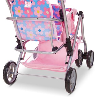 Foto 3 | Foto 3 | Baby Doll Double Stroller Dolls To Play Con Ruedas Giratorias De 27 Pulgadas - Venta Internacional.