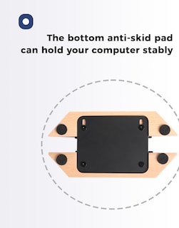 Foto 3 | Foto 3 | Soporte Vertical De Madera Ajustable Nuvograin Para Portátil - Venta Internacional.