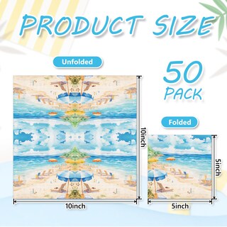 Foto 2 | Foto 2 | Servilletas Jarthenaamcs Para Cócteles De Playa 50 Unidades 13 X 13 Cm - Venta Internacional.