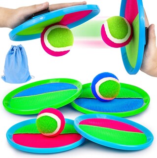 Foto 1 | Foto 1 | Juego De Paletas Y Pelotas Adhesivas Elfzone Catch Ball 20 5 Cm - Venta Internacional.