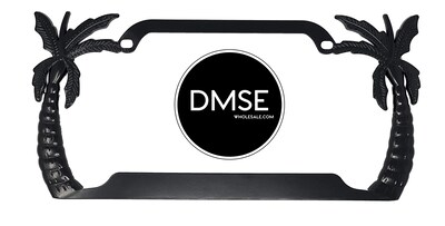 Foto 1 | Foto 1 | Marco De Matrícula Dmse Wholesale Palmera Metal Negro 16 X 31 Cm - Venta Internacional.