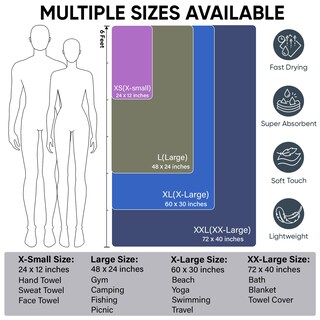 Foto 4 | Foto 4 | Toalla Apexup De Microfibra De Viaje 61 X 30 Cm Secado Rápido - Venta Internacional.