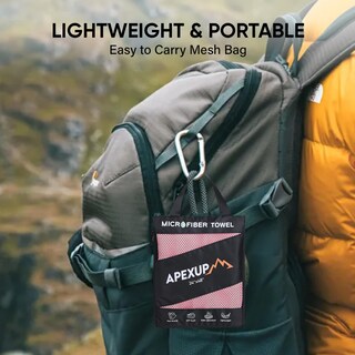 Foto 7 | Foto 7 | Toalla Apexup De Microfibra De Viaje 61 X 30 Cm Secado Rápido - Venta Internacional.