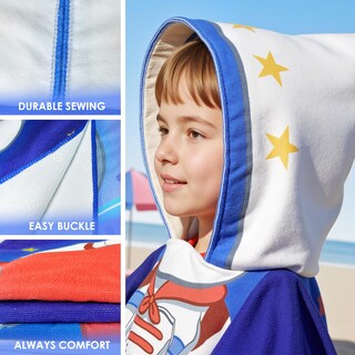 Foto 5 | Foto 5 | Toalla Con Capucha Ythuil Kids Space De 63 X 76 Cm Con Mochila - Venta Internacional.