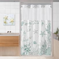 Cortina Twlsncd Nautical Coastal Shower 137 X 203 Cm Color Verde - Venta Internacional.