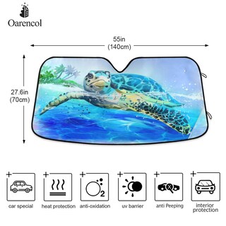 Foto 5 | Foto 5 | Parasol De Coche Oarencol Sea Turtle Protector Uv Plegable 140 X 70 Cm - Venta Internacional.